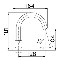 Misturador Lavatório Docol Chess de Mesa Bica Alta Cromado 1/2" - 4