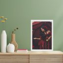 Ver imagem 2 de Quadro Umbanda Pombagira Cigana 24x18cm:madeira Branca