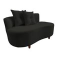 Ver imagem 4 de Namoradeira Sofá Feijão Suria 150cm Orgânica Suede Preto