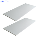 Ver imagem 2 de Kit 2 Prateleira Branca 80X40 Tampo Tabua Mdf  Organizadora Decoração Cozinha Quarto Banheiro Sala
