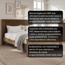 Ver mais imagens de Cama Queen Paolo em MDF com Cabeceira Frisada Âmbar