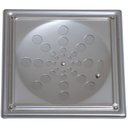 Ver imagem 1 de Ralo Grelha Inox Quadrada 10cm Polida Com Caixilho Com Fecho - ESTILMAX