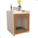 Ver imagem 2 de Mesa de Cabeceira Solar do Lago MDP MDF Off White Freijo Oft Móveis
