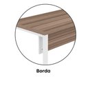 Ver mais imagens de Mesa Escritório 1500x600x750mm M150-60pe40tub Walnut-branco