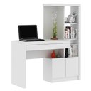 Ver imagem 1 de Estante Escrivaninha 1 Porta 2 Gavetas ME4143 Branco - Tecno Mobili