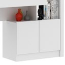 Ver imagem 4 de Estante Escrivaninha 1 Porta 2 Gavetas ME4143 Branco - Tecno Mobili