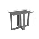 Ver imagem 2 de Mesa Multiuso Cozinha Antonela C/ Tampo Madeirado C/ Vidro 120x80cm Canela/vidro Off White -