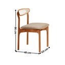 Ver imagem 4 de Conjunto de Mesa Jantar Ello Tampo 240cm Barril Laminado e 8 Cadeiras Mônaco Premium Natural Milano/Imbuia Natural/Cinamomo Marrom