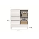Ver imagem 3 de Comoda Gaveteiro C/ 4 Gavetas 1 Porta Fit -santos Andirá - Branco