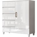 Ver imagem 5 de Comoda Gaveteiro C/ 4 Gavetas 1 Porta Fit -santos Andirá - Branco