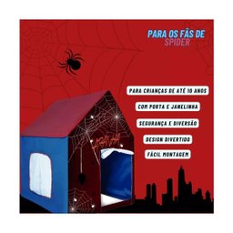 Barraca Cabana Menino Aranha Infantil Super Herói Diversão - 2