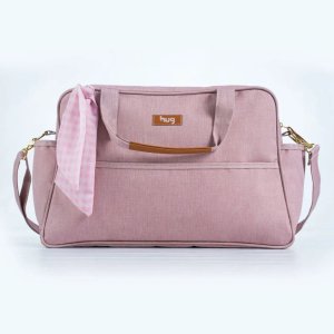 Bolsa Maternidade Grande Mescla Rosa - Hug