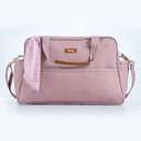 Ver imagem 1 de Bolsa Maternidade Grande Mescla Rosa - Hug