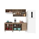 Ver imagem 2 de Cozinha Modulada Compacta Fidelitá Paris 4 Peças 190cm 9 Portas 3 Gavetas com Tampo