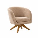 Ver imagem 2 de Kit com 02 Poltronas Afrodite Base Giratória Madeira Eucalipto