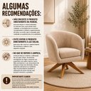 Ver imagem 5 de Kit com 02 Poltronas Afrodite Base Giratória Madeira Eucalipto