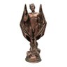 Imagem Lucifer Pintado Cobreado Escultura Resina Estatua 25 Cm - 1