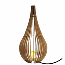 Ver imagem 1 de Abajur Grande de Chão CAPADÓCIA MDF Luminária -:Marrom/90x40cm