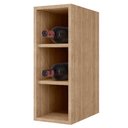 Ver imagem 5 de Armário Aéreo Nevada com Nicho 180cm 4 Portas Castanho/Cinza - Lumil Lumil Móveis