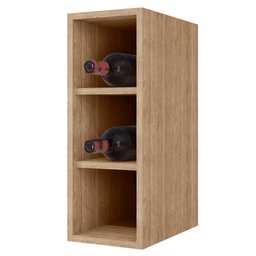 Armário Aéreo Nevada com Nicho 180cm 4 Portas Castanho/Cinza - Lumil Lumil Móveis - 5