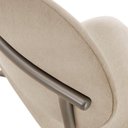 Ver imagem 6 de Conjunto com 2 Cadeiras Metal Marchezine Moderna Mobilia Linho Off White Prata