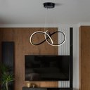 Ver imagem 1 de Lustre Pendente Taschibra Design Tóquio 30w Led 45cm Luz Quente 3000k Bivolt Preto
