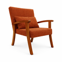 Ver imagem 3 de Kit 2 Poltrona Jade Boucle Almofada Estofada Sala de Estar Moderna Decorativa:terracota