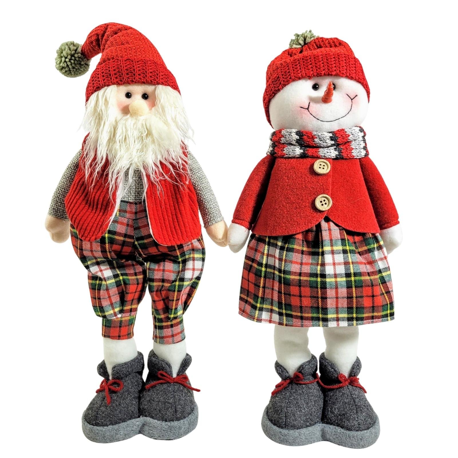 Jogo Papai Noel e Boneco de Neve em Resina com Luz led 19 cm em Promoção na  Americanas