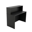 Ver imagem 2 de Balcão de Atendimento para Recepção 120cm Bancada Dupla Studio Preto