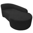 Ver imagem 5 de Kit Divã Recamier Orgânico França 140cm Lado Direito e Poltrona Amore Bouclé