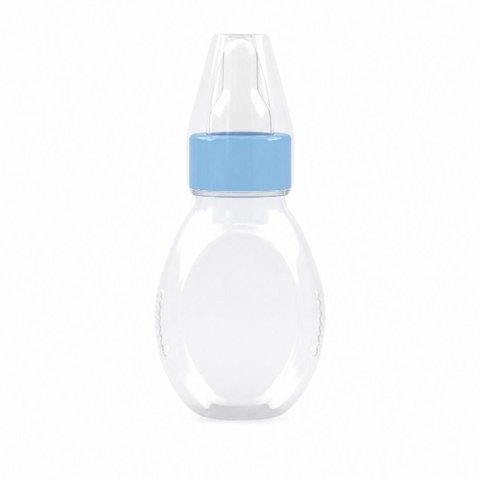 Mamadeira Infantil Chuquinha 60ml com Bico de Silicone Livre de Bpa Azul