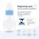 Ver imagem 4 de Mamadeira Infantil Chuquinha 60ml com Bico de Silicone Livre de Bpa Azul