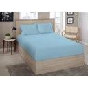 Ver imagem 1 de Lencol Casal (138) Avulso Liso Sortido C/ Elastico 70% Algodao 30% Poliester - Estamparia:azul