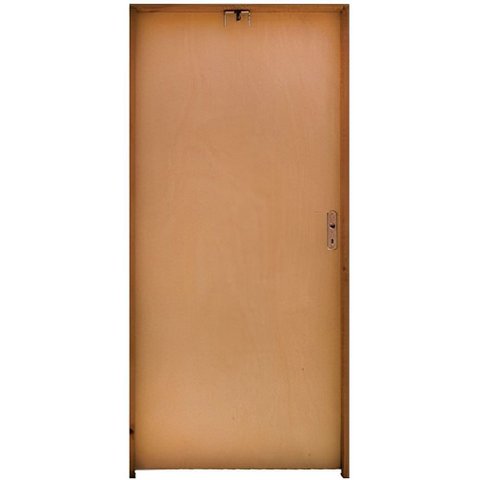 Porta Lisa de Madeira Mescla Eco 80x210cm Esquerda - Nova Leste Porta Lisa Mescla 80x210 Esq.bat.eco