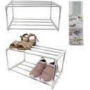 Ver imagem 1 de organizador sapateira de plastico/metal com 2 andares para 4 pares de sapatos 42x26x20cm