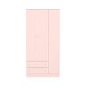 Ver imagem 3 de Guarda Roupa Roupeiro Infantil Doce Sonho 2617 Qmovi Rosa Acetinado