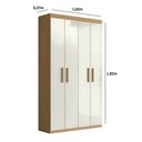 Ver imagem 4 de Armário Multiuso 4 Portas 6 Prateleiras Aramóveis Bem mm 102,6 cm