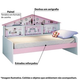 Cama Infantil com Painel de Casa Diversão - Pura Magia - 3