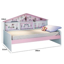 Cama Infantil com Painel de Casa Diversão - Pura Magia - 4