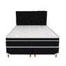Cama Box Colchão Magnético Queen com Massageador 1000 Massagens com Cabeceira - Compact:preto - 2