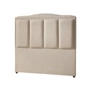 Ver imagem 2 de Cabeceira Estofada Paris 140cm Linho Bege