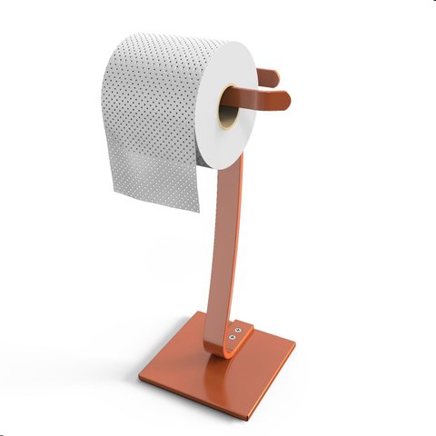 Porta Papel Higiênico de Chão Suporte Papeleira Rose Fs