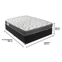 Ver imagem 3 de Cama Box Baú e Colchão Iso100 Espuma D33 Viúvo Ortobom: Preto