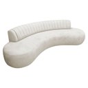 Ver imagem 1 de Divã Recamier Celeste Curvo Sala Estar Luxo 200cm Bouclé