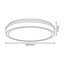 Ver imagem 3 de Plafon Led Duetto Redondo 26cm 18w Bivolt Tcc Ajustável - Branco