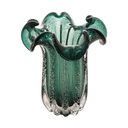 Ver imagem 2 de Vaso Murano Vidro Italy Verde Esmeralda 19x24cm Wolff