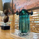 Ver imagem 5 de Vaso Murano Vidro Italy Verde Esmeralda 19x24cm Wolff