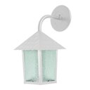 Ver imagem 1 de Kit 4 Arandela Colonial Quadrada Vidro Pontilhado E27 Bivolt Branco