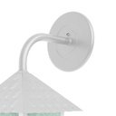Ver imagem 2 de Kit 4 Arandela Colonial Quadrada Vidro Pontilhado E27 Bivolt Branco