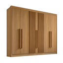 Ver imagem 1 de Guarda Roupa Casal Athos Ripado 6 Portas Mdf Cinamomo